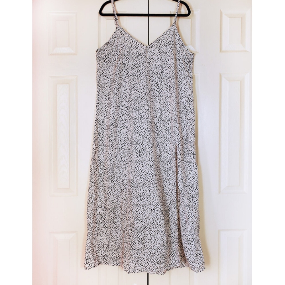 Black & White Spotted Print Sundress